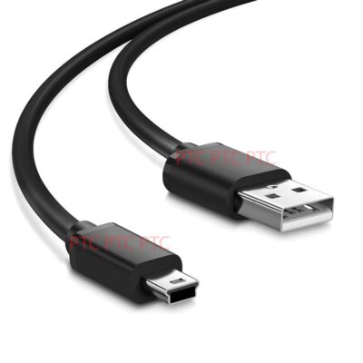 1.8m USB 2.0 Type A Male to Type B Mini (5pin) Charge Data Sync Cable Lead Cord