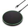 Wireless Phone Charger 15W Fast Wireless Charging Pad Compatible with iPhone 17/16/16 Plus/16 Pro Max /15/14/13/SE Series, Samsung Galaxy S25/S24/S23 Series, 1m USB A cable, Black