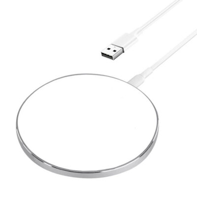 Wireless Phone Charger 15W Fast Wireless Charging Pad Compatible with iPhone 17/16/16 Plus/16 Pro Max /15/14/13/SE Series, Samsung Galaxy S25/S24/S23 Series, 2m USB A cable, White